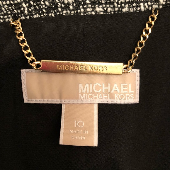 NWOT Michael Kors Frayed Tweed Jacket - Picture 2 of 2